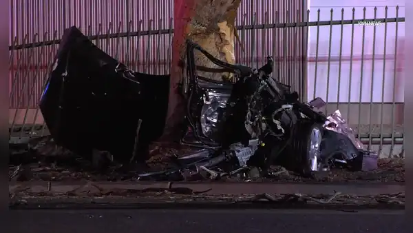 Trágico accidente en Arizona: vehículo se parte en dos tras chocar contra un árbol y deja un muerto en Phoenix