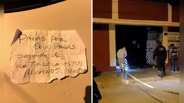 "La tercera son tus alumnos": delincuentes dejan amenaza tras detonar una granada de guerra en colegio de Comas