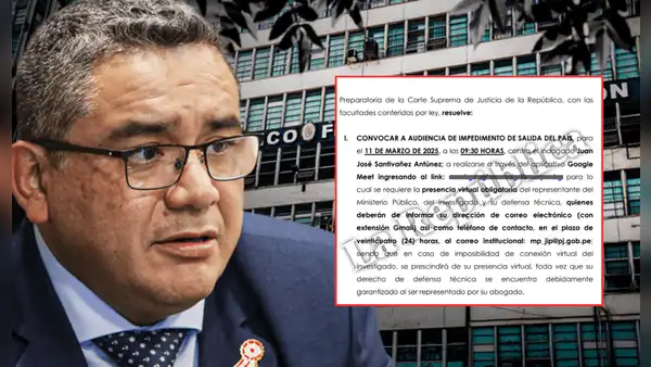 Fiscalía solicitó 18 meses de impedimento de salida del país contra Juan Santiváñez por presunto abuso de autoridad