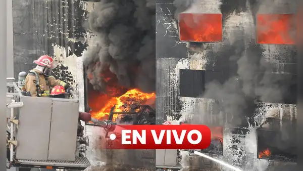 Incendio en Cercado de Lima: estructura de edificio se derrumba mientras bomberos intentan controlar el fuego