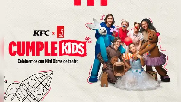 KFC y el Teatro La Plaza se unen para reinventar los cumpleaños infantiles con experiencias teatrales, inmersivas y sostenibles