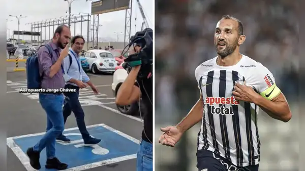 Hinchas de Alianza Lima confunden a un señor con Hernán Barcos en el Aeropuerto Jorge Chávez: "Encima saluda"