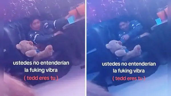 Hombre lleva su osito de peluche a la discoteca y hasta le invita una copa: “¿Ted, eres tú?”