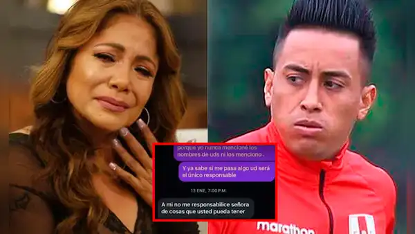 Así advertía Christian Cueva a Marisol por chats tras colaborar con Pamela López: “Te voy a dar hasta hoy para que te retractes"