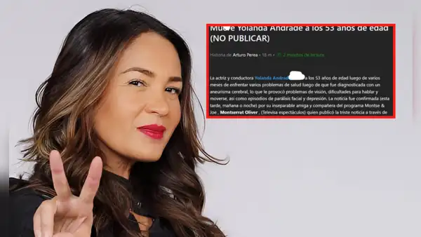 Yolanda Andrade, presentadora mexicana, es tendencia tras publicación errónea de revista 'Quién' que aseguraba su muerte: "Qué incompetente"