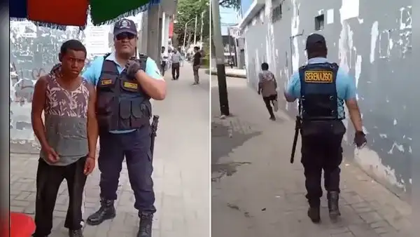 Piura: delincuente escapa mientras sereno posaba para las cámaras tras su detención