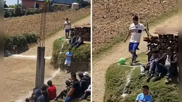 Cancha de fútbol sorprende a usuarios por insólito detalle: "Que no lo vea la FIFA"