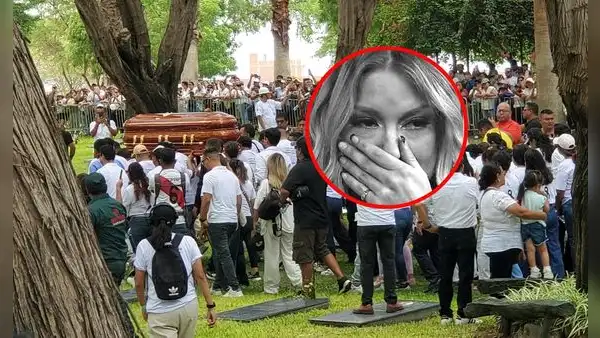 Leslie Shaw se retiró entre lágrimas del entierro de Paul Flores, cantante de Armonía 10, tras su mostrar su apoyo a la familia