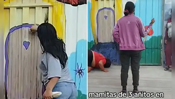 Captan a madres espiando a sus hijos en primeros días de clases: "Hasta la salida"