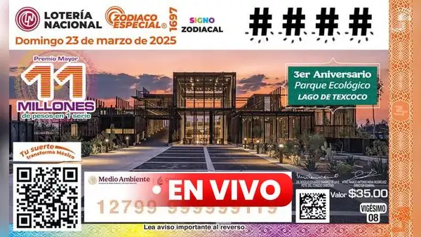 Sorteo Zodiaco Especial 1697 EN VIVO HOY, 23 de marzo: resultados de la Lotería Nacional de México y qué número ganó