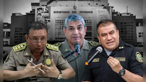 Los escuderos de Juan Santiváñez que siguen en la Policia: el comando PNP conformado por Zanabria, Arriola y Véliz