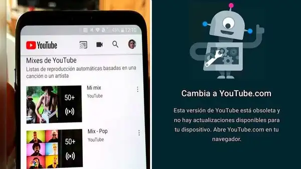 YouTube deja de funcionar en ciertos dispositivos: descubre si es el tuyo