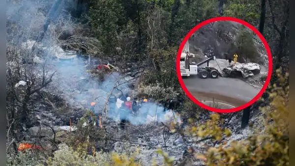 14 integrantes de una familia mueren tras caer camioneta por un barranco y explotar en llamas, en México