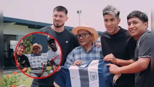 Alianza Lima cumple el sueño de uno de sus fanáticos más fieles: hincha de 96 años conoció al plantel completo