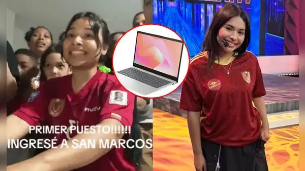 Peruano regaló laptop a joven que obtuvo primer puesto en la UNMSM: “Puedes lograr tus objetivos”