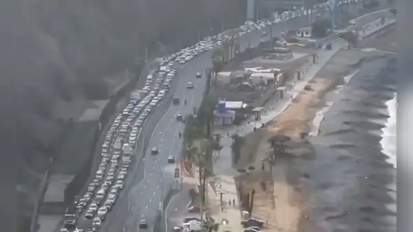 Reportan intenso tráfico vehicular en la Costa Verde por cierre de bajada Armendáriz y obras de puente Miraflores-Barranco