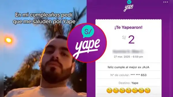 Peruano pidió que lo saluden por su cumpleaños solo por Yape y es viral: "Hasta mi ex me envió"