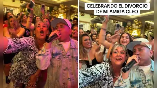 Peruana celebró su divorcio con fiestón y usuarios reaccionan: “Ya quiero casarme solo para divorciarme”
