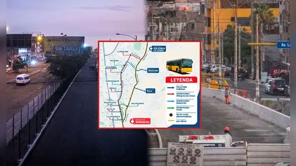 Plan de desvíos del metropolitano por obras en av. Túpac Amaru: conoce las nuevas rutas de los alimentadores
