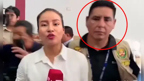 Periodista de TV Perú es agredida en vivo por policía que custodiaba a ministro de Ambiente