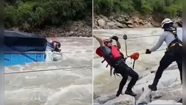 Caída de camión al río Chalhuanca deja dos desaparecidos en Apurímac: solo el copiloto fue rescatado