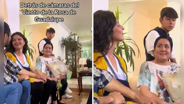 Filtran cómo se graba la escena del aire de 'La rosa de Guadalupe': "Se aguantan la risa"