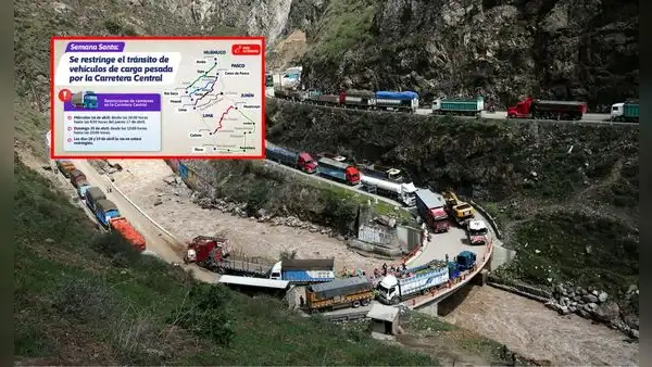Restricciones en la Carretera Central por Semana Santa: estos vehículos no podrán transitar, rutas alternas y más