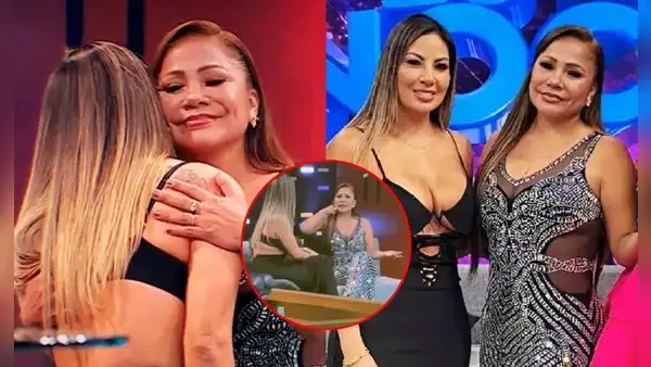 Revelan imágenes del tenso momento entre Pamela López y Marisol durante el corte comercial tras su reencuentro en TV