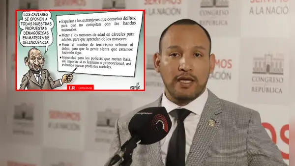 El Congreso ante la criminalidad: Carlincatura retrata el discurso de parlamentarios sobre leyes contra la inseguridad