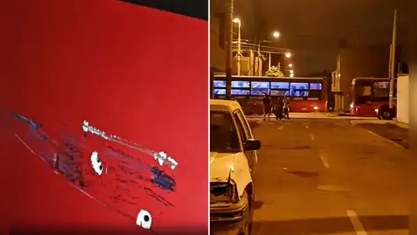 Bus de la empresa 'El Rápido' es baleado por desconocidos durante la madrugada en SMP