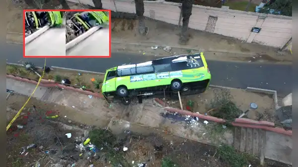 La trágica tarde en la que bus turístico cayó desde más de 10 metros de altura desde el Cerro San Cristóbal, dejando 10 muertos y más de 50 heridos