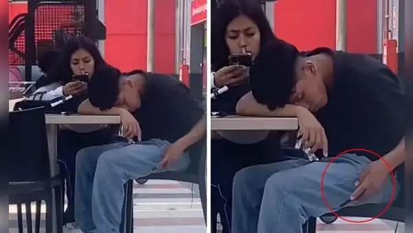 Joven peruano finge quedarse dormido en cita para chatear y usuarios reaccionan: “Esa no la sabia”