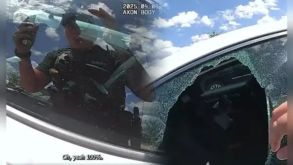 Video muestra cómo un policía de Florida rescata a un perro encerrado en un auto a altas temperaturas