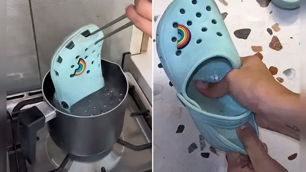 Mujer revela peculiar truco para agrandar las sandalias Crocs y sorprende: “No tuve que comprar nuevas”