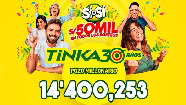 Resultados de La Tinka del domingo 13 de abril: números ganadores, premios y el Pozo Millonario