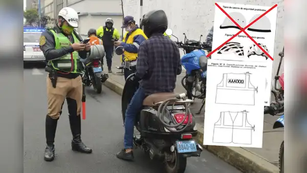 Motociclistas que no usen chalecos con número de placa serán multados con S/428 desde mayo
