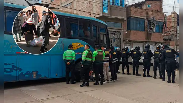 Juliaca: comerciantes se enfrentan a policías y frustran intervención por presunto contrabando