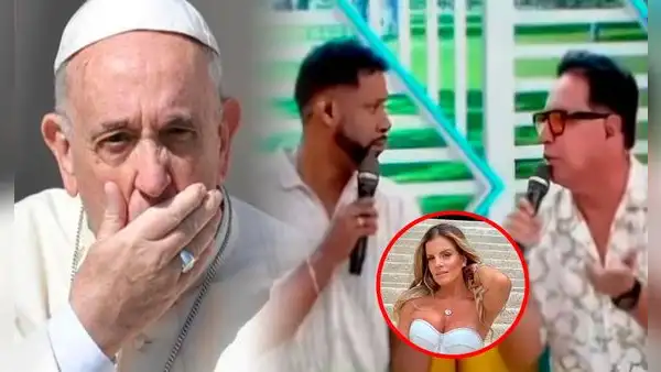 Ricardo Rondón regaña a Edson Dávila en vivo por preguntar a sacerdote sobre boda de Alejandra Baigorria durante reportaje del papa Francisco