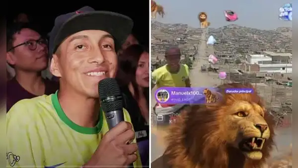 Peruano recibió regalo virtual de dos leones y una ballena en TikTok y corrió hasta la cima de cerro en Lima