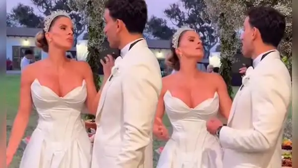 Alejandra Baigorria sorprende al hacerle fuerte reclamo a Said Palao en plena boda: "¡Mírame a mí!"