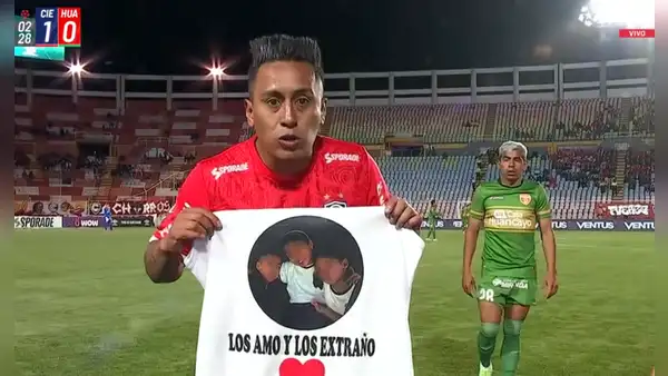 ¡Frotó la lámpara! Christian Cueva anotó sensacional gol con Cienciano ante Sport Huancayo e hizo emotiva dedicación a sus hijos