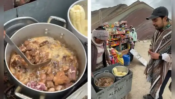 Turista queda sorprendido al probar chicharrón de alpaca en Montaña de 7 Colores en Cusco: “Cero colesterol”