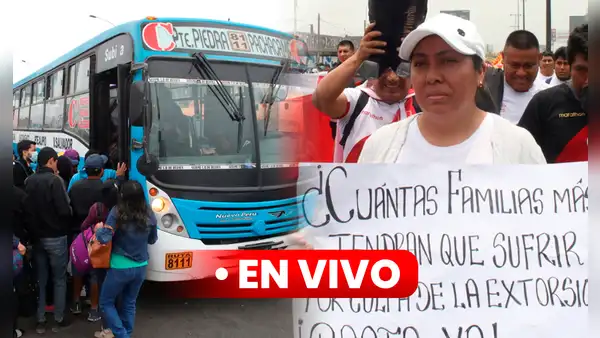 Paro a nivel nacional EN VIVO: transportistas y sindicatos se concentran en Plaza San Martín