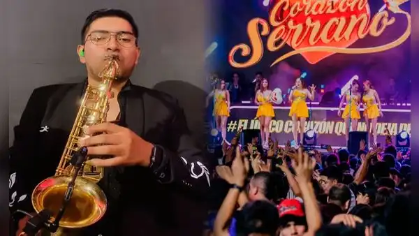 Músico peruano cuenta su experiencia como saxofonista de Corazón Serrano: “La gente corre para ver el show”
