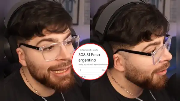 Streamer argentino La Cobra descubre que el sol peruano vale más que el peso y queda en shock: "Es el dólar de Sudamérica"