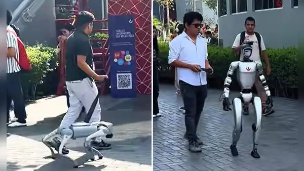 Universitario pasea su perro robot en la UPC y usuarios bromean: "Ni Elon Musk tiene esa tecnología"