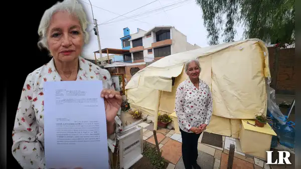 Adulta mayor vive en una casa de papel en Surco desde hace 7 años, tras ser desalojada por sus hermanos: podría perderlo todo