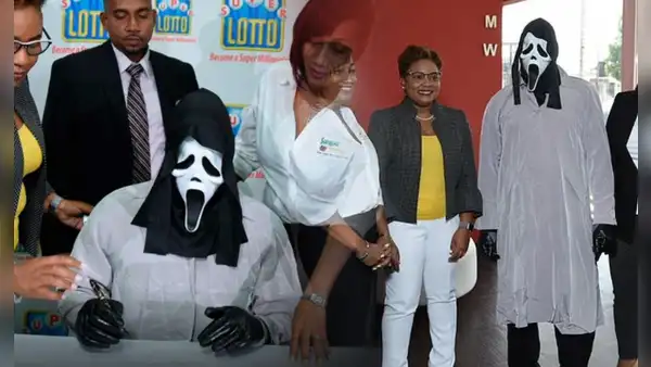 Hombre ganó US$1,17 millones en la lotería y fue enmascarado a recoger su premio para no compartirlo con su familia: "Planeo invertirlo"