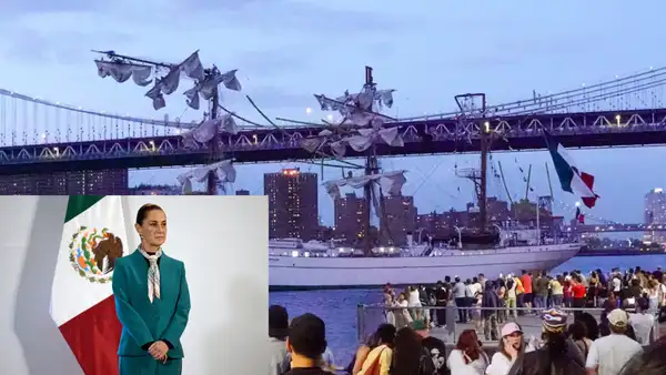 Sheinbaum lamenta muerte de marinos tras choque del buque Cuauhtémoc en Nueva York y agradece apoyo de Eric Adams: "Nuestra solidaridad"