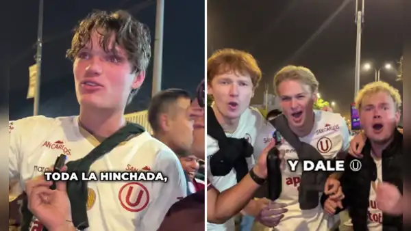 Jóvenes daneses visitan estadio Monumental y quedan sorprendidos con hinchada de la 'U': "No se ve eso en ningún lugar de Sudamérica"
